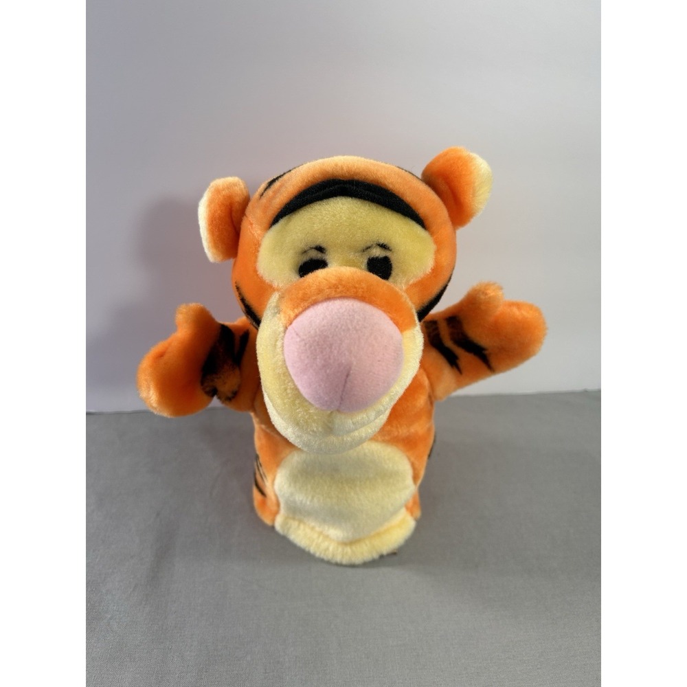 Vintage 1997 Tigger 9" Plush Hand Puppet Disney Winnie The Pooh Movies TV Play